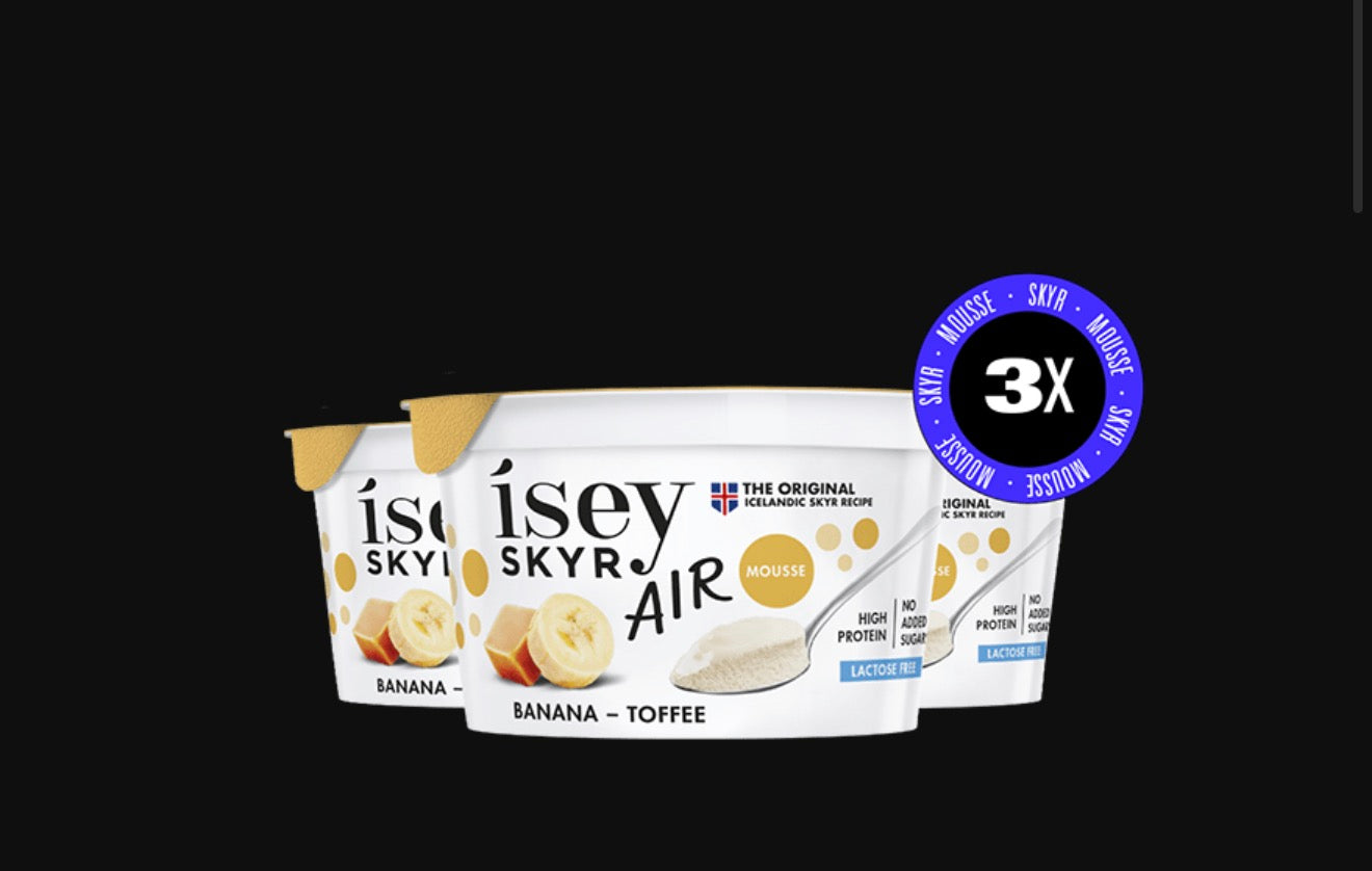 Isey Skyr Air Banana Toffee Mousse 3x 125g