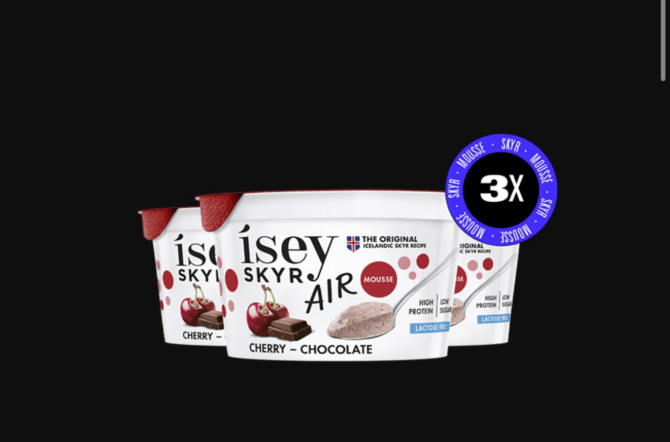 Isey Skyr Air Cherry Chocolate Mousse 3x 125g