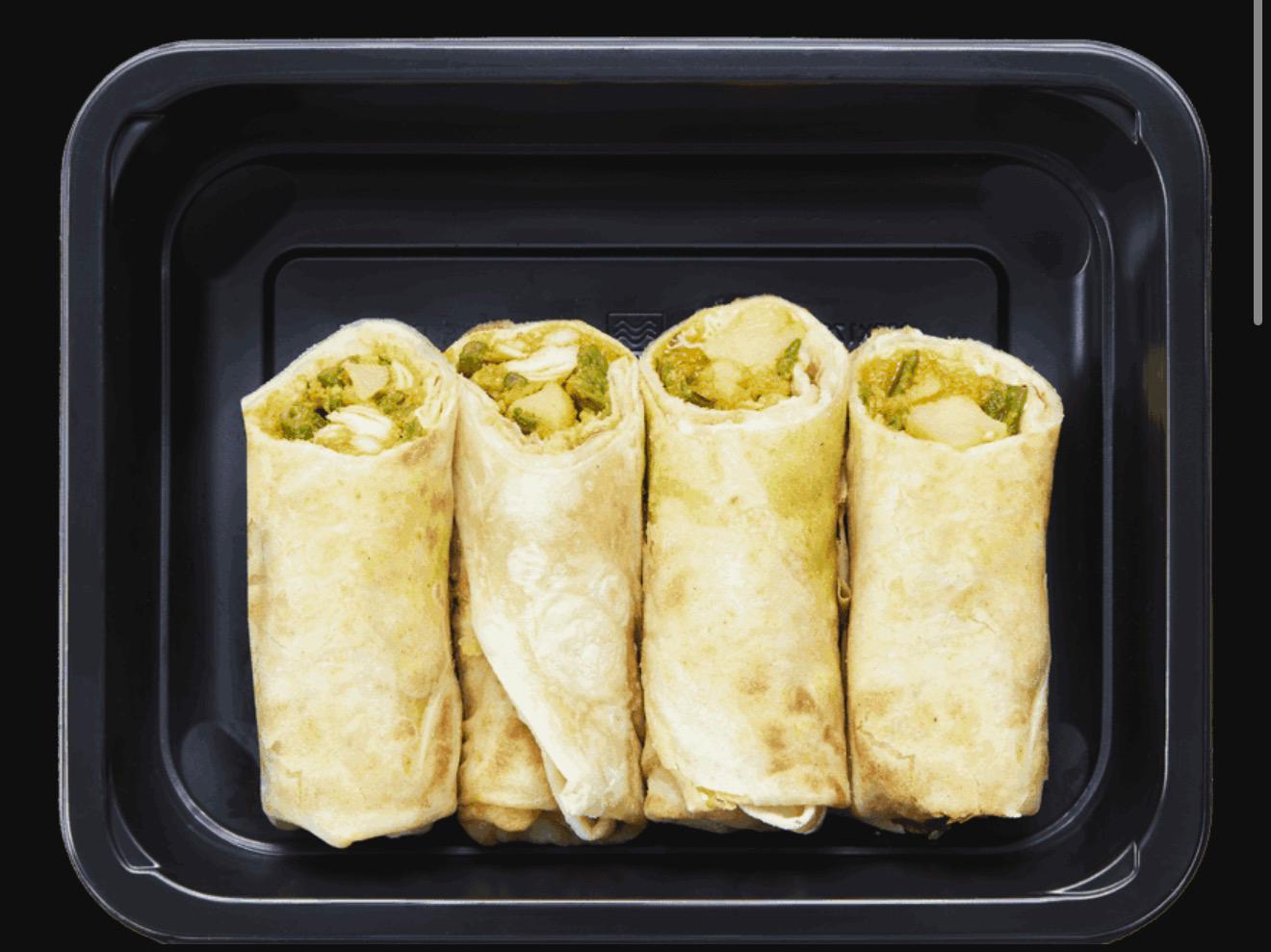 Surinaamse roti rol kip